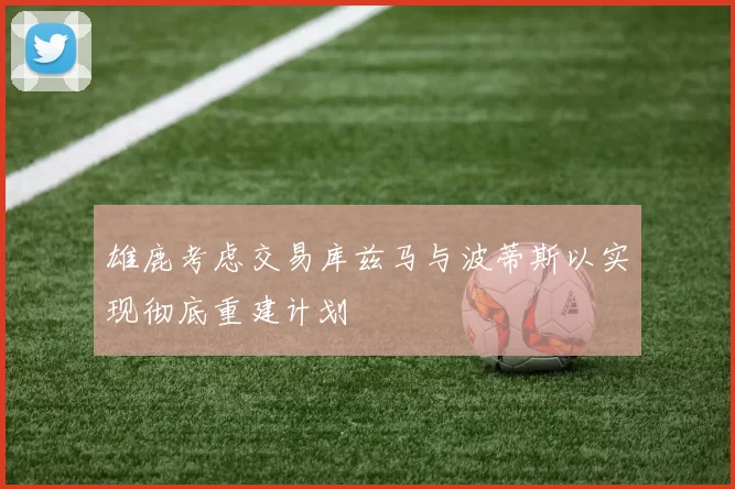 雄鹿考虑交易库兹马与波蒂斯以实现彻底重建计划